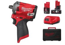 Milwaukee M12 FIWF12-422X 12V Li-Ion Accu slagmoersleutel set (1x 2.0Ah + 1x 4.0Ah accu) in HD Box - 339Nm - 1/2 Milwaukee M12 FIWF12-422X 12V Li-Ion Accu slagmoersleutel set (1x 2.0Ah + 1x 4.0Ah accu) in HD Box - 339Nm - 1/2
