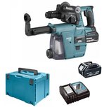 Makita DHR243RTJW 18V Li-Ion Accu SDS-plus combihamer (met 2x 5.0Ah accu en lader) in Mbox Makita DHR243RTJW 18V Li-Ion Accu SDS-plus combihamer (met 2x 5.0Ah accu en lader) in Mbox