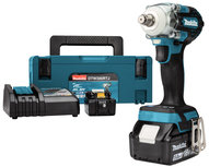 MAKITA DTW300RTJ 18V SLAGMOERSLEUTEL 5,0 AH ACCU (2 ST), SNELLADER, MBOX MAKITA DTW300RTJ 18V SLAGMOERSLEUTEL 5,0 AH ACCU (2 ST), SNELLADER, MBOX