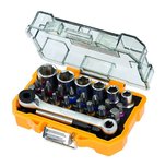 DeWALT 24-delige bit en doppenset - DT71516-QZ-QZ DeWALT 24-delige bit en doppenset - DT71516-QZ-QZ