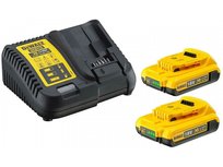 DeWalt DCB115D2 18V Li-Ion accu starterset (2x 2.0Ah) + lader - DCB115D2-QW DeWalt DCB115D2 18V Li-Ion accu starterset (2x 2.0Ah) + lader - DCB115D2-QW