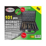 Boorset 101 Dlg HSS Cobalt Coated in Koffer Boorset 101 Dlg HSS Cobalt Coated in Koffer