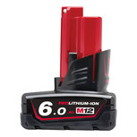 Milwaukee M12 B6 12V Li-ion accu - 6.0Ah - 4932451395 Milwaukee M12 B6 12V Li-ion accu - 6.0Ah - 4932451395