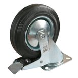 Zwenkwiel Ø 160 mm. met rem Zwenkwiel Ø 160 mm. met rem