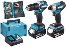 Makita DLX2414JX4 18V Combiset (DTD157Z + DHP487Z incl 2x BL1830B accu's en lader) in Mbox Makita DLX2414JX4 18V Combiset (DTD157Z + DHP487Z incl 2x BL1830B accu's en lader) in Mbox
