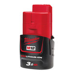 Milwaukee M12 B3 12V Li-ion accu - 3.0Ah - 4932451388 Milwaukee M12 B3 12V Li-ion accu - 3.0Ah - 4932451388