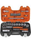 Bahco S330 Dopsleutelset 1/4"-3/8" 6-kant Metrisch 10-22 mm 33-delig Bahco S330 Dopsleutelset 1/4"-3/8" 6-kant Metrisch 10-22 mm 33-delig