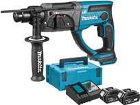 Makita DHR202RFJ 18V Accu SDS-plus combihamer set (2x 3.0Ah accu en lader) in Mbox - 2J Makita DHR202RFJ 18V Accu SDS-plus combihamer set (2x 3.0Ah accu en lader) in Mbox - 2J