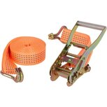 Spanband met Ratel - Inclusief 2 haken - 5 meter 3 ton Spanband met Ratel - Inclusief 2 haken - 5 meter 3 ton