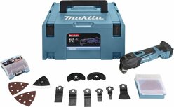 Makita DTM51ZJX2 18V Accu multitool body + accessoireset in Mbox - snelwissel Makita DTM51ZJX2 18V Accu multitool body + accessoireset in Mbox - snelwissel