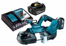 Makita DPB181RTE 18V accu bandzaag (set 2x 5,0Ah accu en lader ) in tas Makita DPB181RTE 18V accu bandzaag (set 2x 5,0Ah accu en lader ) in tas