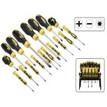 18 delige Schroevendraaierset Kruiskop Torx en Plat in Houder - Soft Grip 18 delige Schroevendraaierset Kruiskop Torx en Plat in Houder - Soft Grip