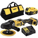 DeWalt DCM849P2 18V XR accu polijstmachine incl 2X5.0AH en lader in draagtas DeWalt DCM849P2 18V XR accu polijstmachine incl 2X5.0AH en lader in draagtas