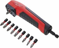 Milwaukee 4932471274 Shockwave haakse schroefkop incl. 10 bits Milwaukee 4932471274 Shockwave haakse schroefkop incl. 10 bits