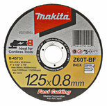 Makita Doorslijpschijf 125 x 0,8 RVS Z60T B-45733 Makita Doorslijpschijf 125 x 0,8 RVS Z60T B-45733